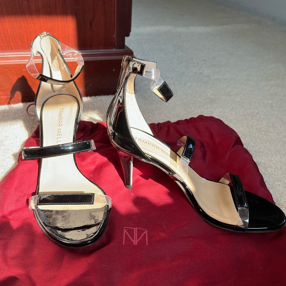 NEW! Tamara Mellon Frontline sandal 35.5 3inch heel
